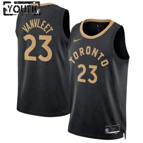 Camiseta Niños Toronto Raptors Fred Vanvleet 23 2022-23 Nike City Edition Negro Swingman